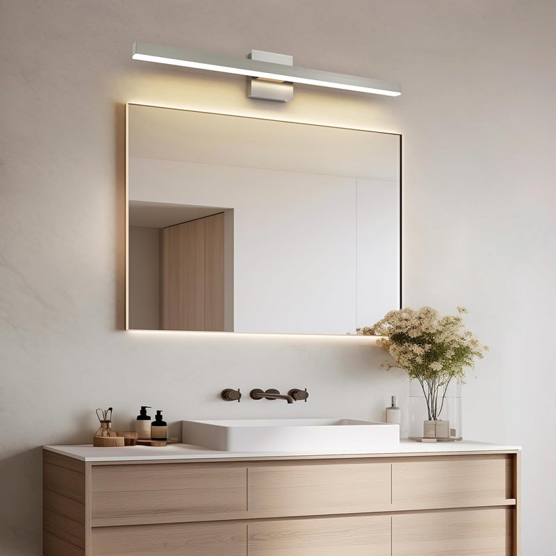 Joossnwell Brushed Nickel Vanity Light for Bathroom Lighting Fixtures Over Mirror Modern Bath Vanity Lights Bar 5CCT Diammable Bathroom Lights 31.5 inch ETL Certificated - Image 5